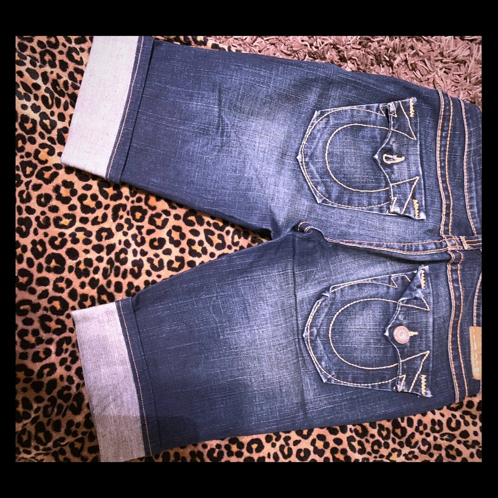 True Religion jean shorts!